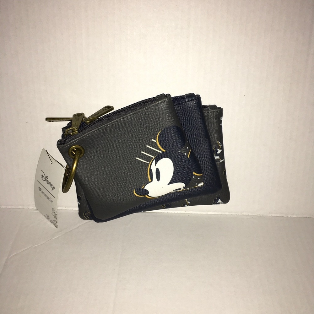 Loungefly Spooked Mickey Mouse Zipper Wallet Set